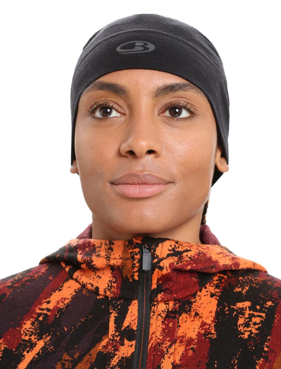 Icebreaker Unisex Merino Chase Beanie Miesten Hatut Mustat | FI 1099OKIR